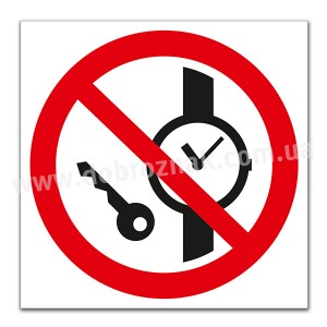 P008 Заборона металевих виробів та годинників