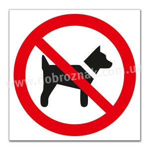 P021 Вхід з собаками заборонено