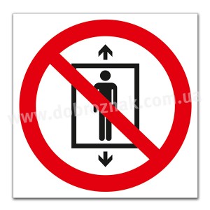 P027 Не використовувати цей ліфт для людей