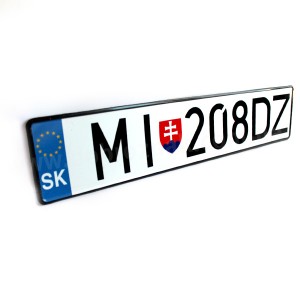  Номерний знак Словаччини