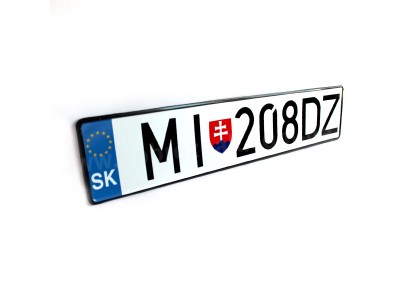  Номерний знак Словаччини