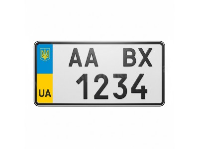 Номери  для автомобілів американського виробництва з реєстрацією після 2004 року.
