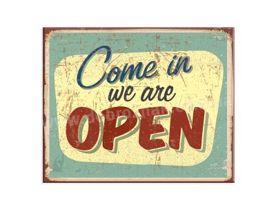 Come in we are open!