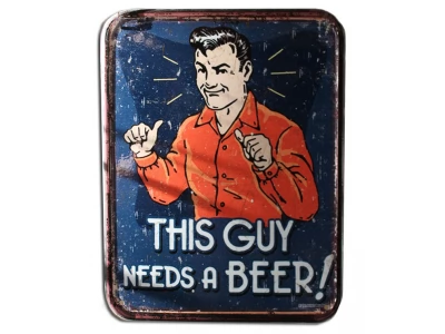 This guy needs a beer!